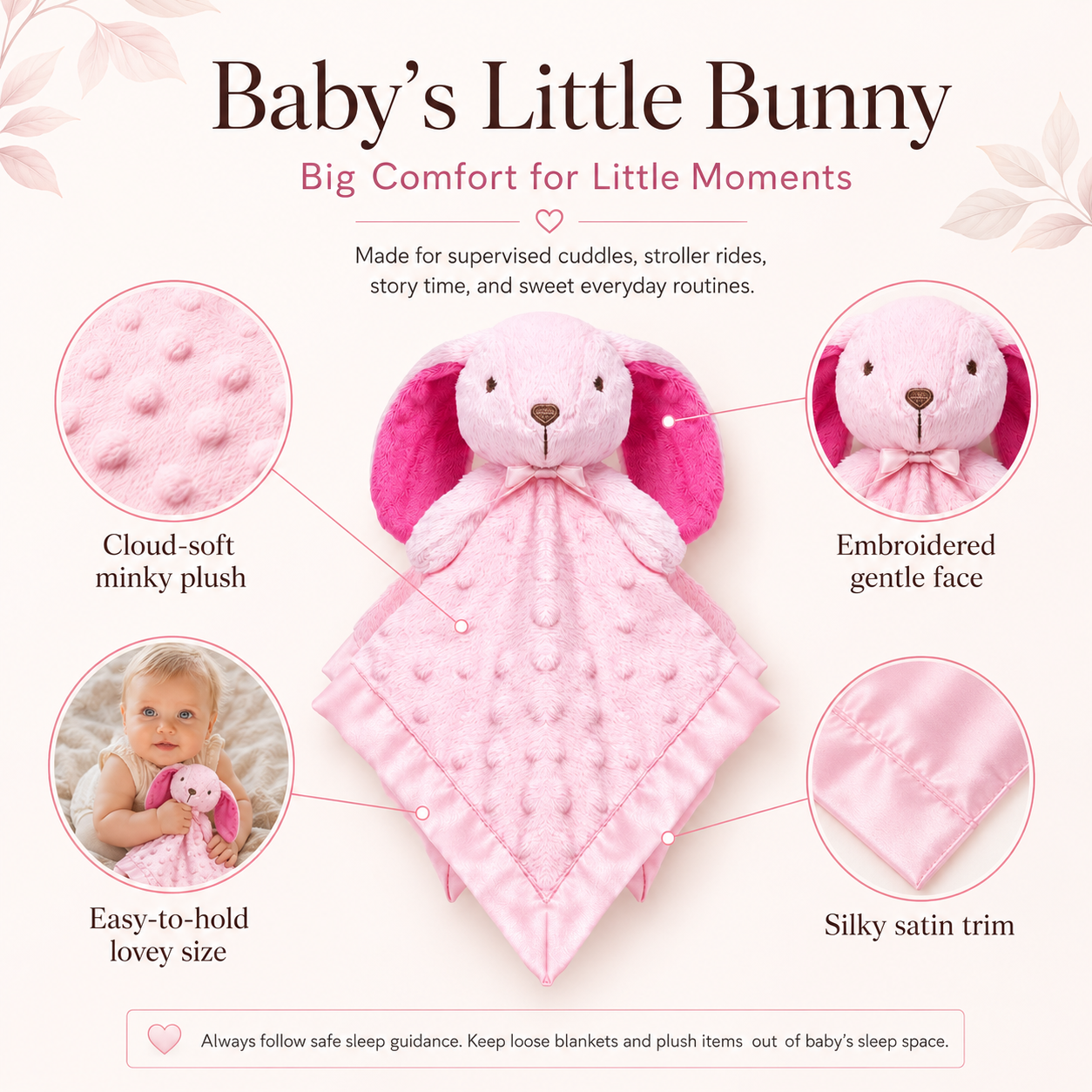 Princess SweetPea PlushAura Bunny Blanket
