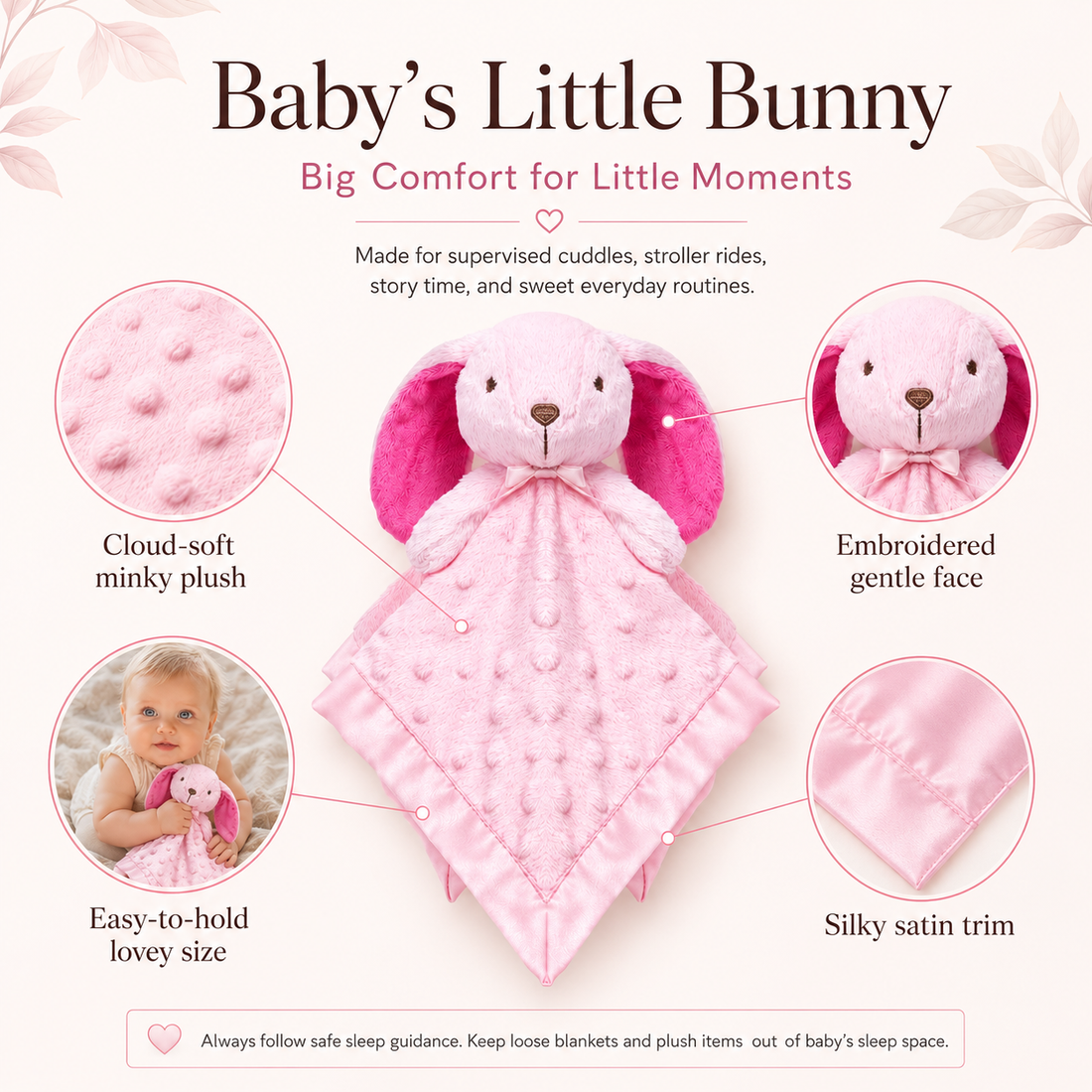 Princess SweetPea PlushAura Bunny Blanket