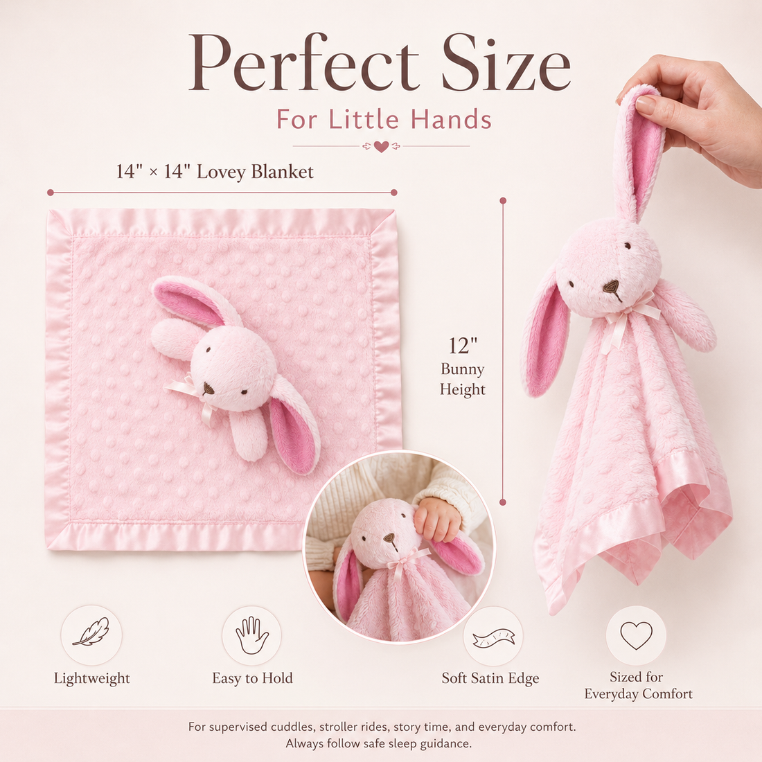 Princess SweetPea PlushAura Bunny Blanket